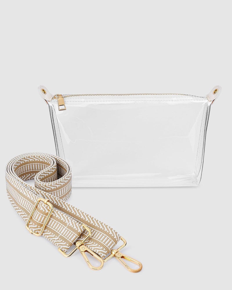 FANGSUN Clear Purse for Women, Clear Crossbody Bag Stadium Approved, Small Transparent Handbag for Concert Event Festival - Image 2